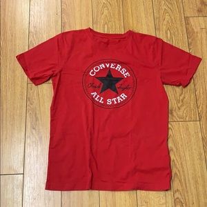 Converse red black and white XL